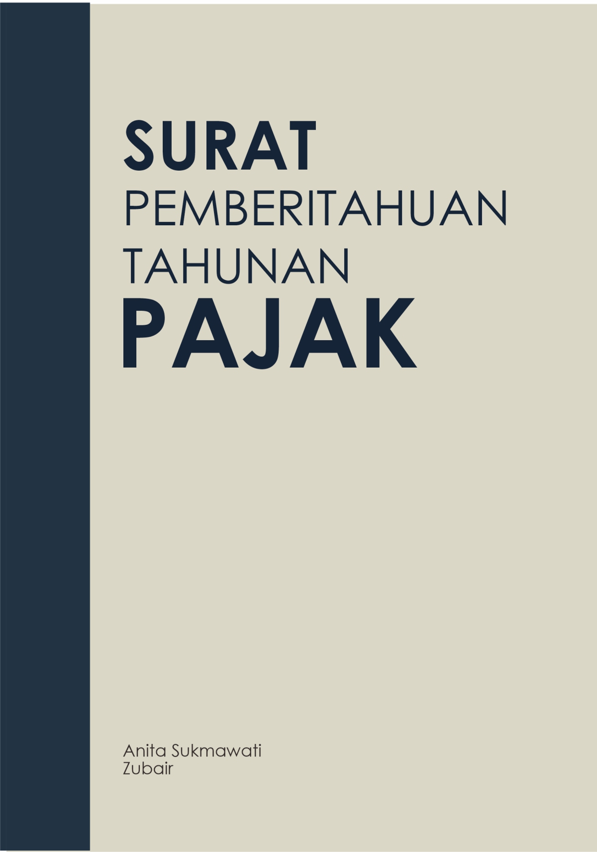 SPT (Surat Pemberitahuan Tahunan) Pajak